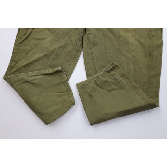 Vtg 80s 90s Streetwear Womens Large Distressed Military Style High Waist Pants - Picture 5 of 13